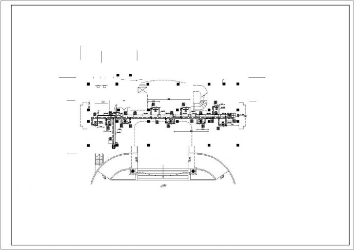 某九层综合楼空调设计cad施工方案图_图1