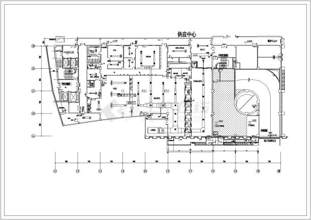 某省医院消毒供应中心整套净化空调cad施工图纸-图二