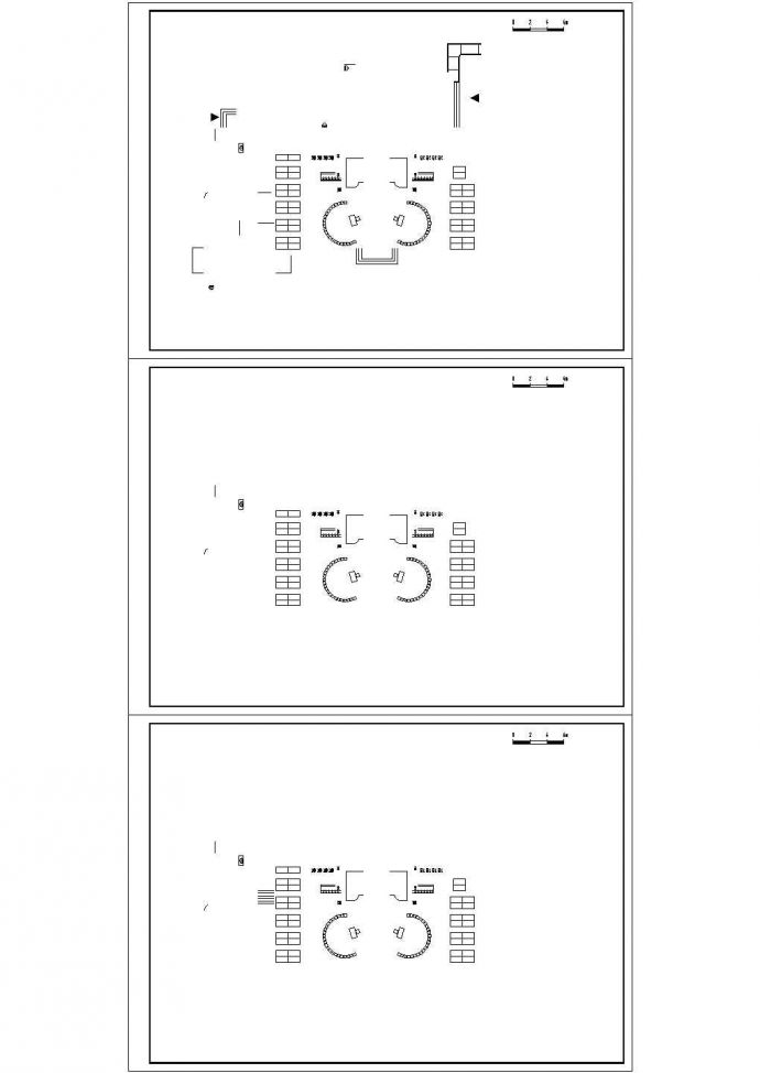 某地区6班三层幼儿园建筑设计平面方案CAD图纸_图1