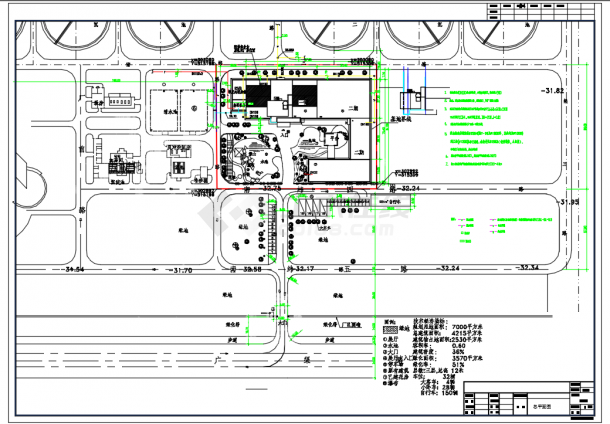 某地科普展览馆建筑设计施工CAD图含效果图-图二