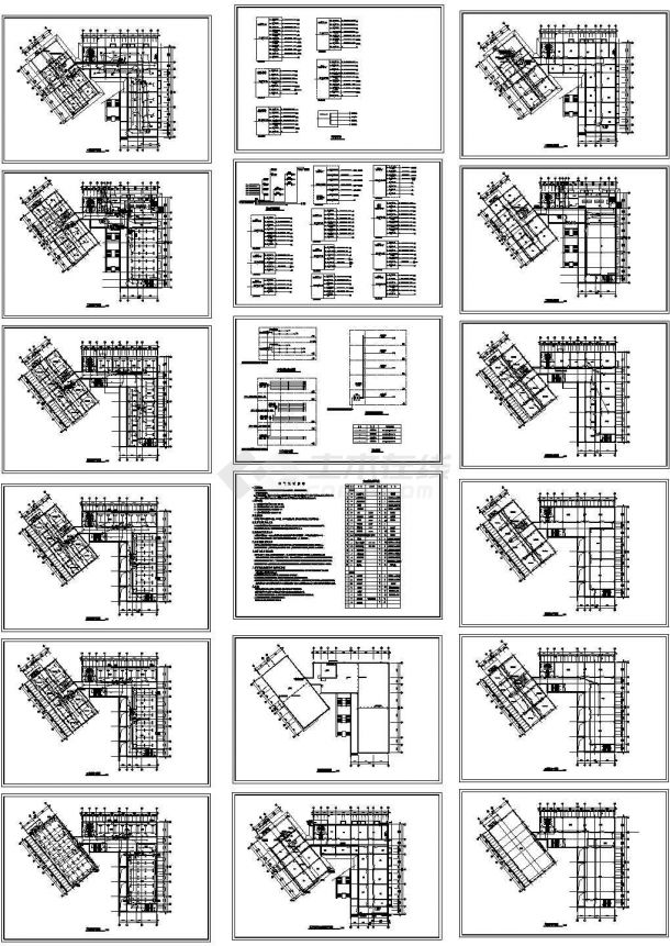 【西安】某学校六层6302.1平米中学教师活动中心电气设计施工图（各层电气平面 电气系统图 说明）-图一