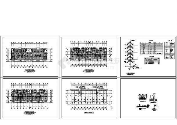 某6层住宅楼暖通设计施工图（长36米 宽12.8米）-图一