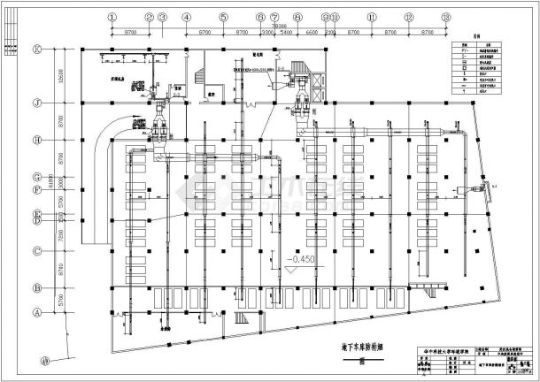 某仓储商场中央空调整套系统设计cad施工图-图一