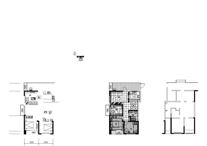成都远大五期样板间A户型室内设计施工图纸_图1