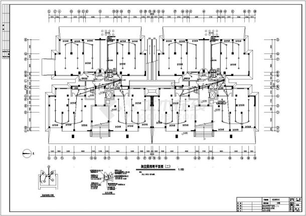 某地小高层住宅电气设计CAD施工图-图二