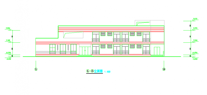 某市二层门诊楼建筑cad施工设计图_图1