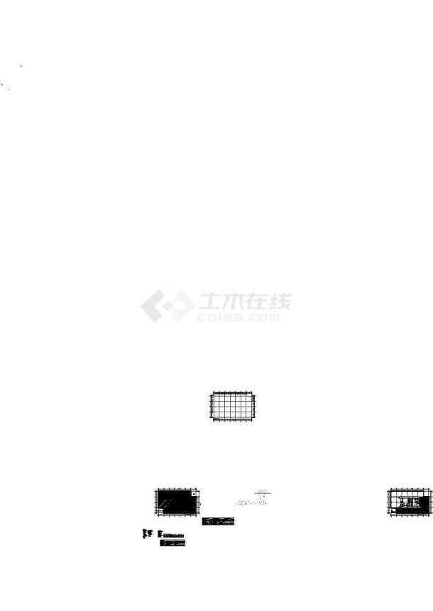 [北京]办公室强弱电电气CAD施工图纸-图一