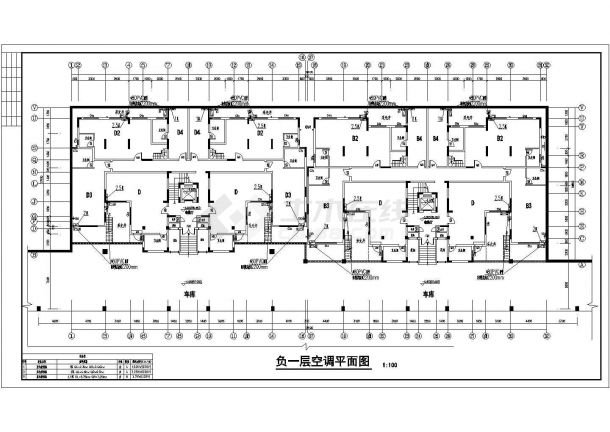 某住宅小区花园洋房整套空调cad施工图-图一