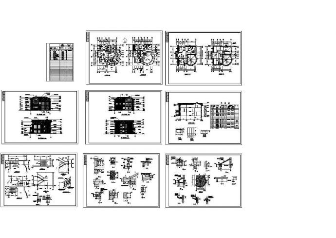 某二层欧式风格别墅CAD方案设计_图1