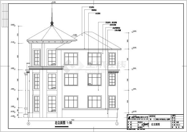某三层独栋别墅建筑结构电气设计图-图一