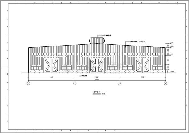 某3x18米跨门式刚架厂房结构设计施工图-图一