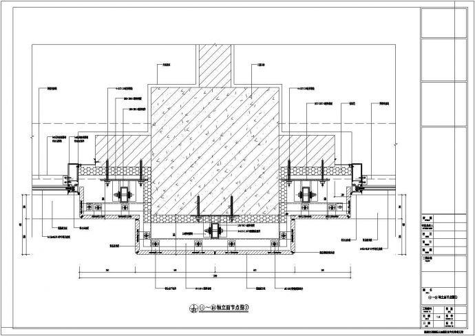 [河南]十七层医院门诊楼建筑幕墙的CAD施工图纸_图1
