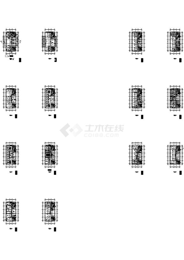 某高层办公建筑（总建筑面积26141平方米）空调通风及防排烟系统设计cad全套施工图（含设计说明）-图二