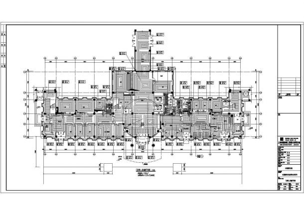 某中心医院门诊楼施工设计全套CAD图纸-图一