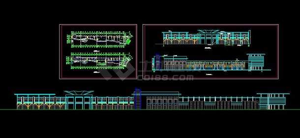 某步行街建筑cad图（节点详细）-图一