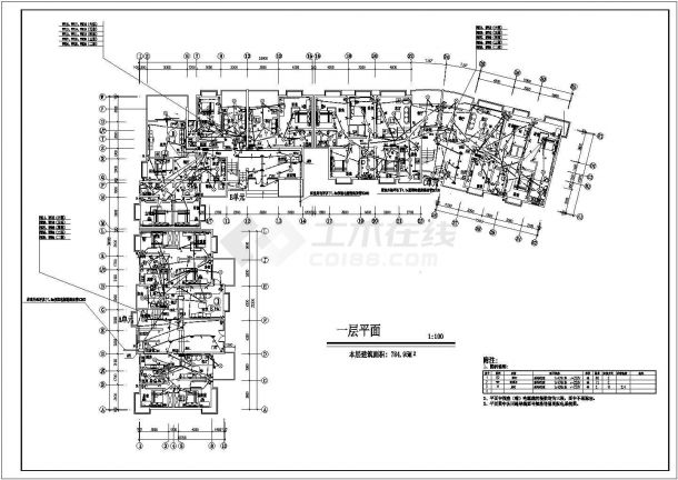 某市住宅电气全套cad施工设计图-图一