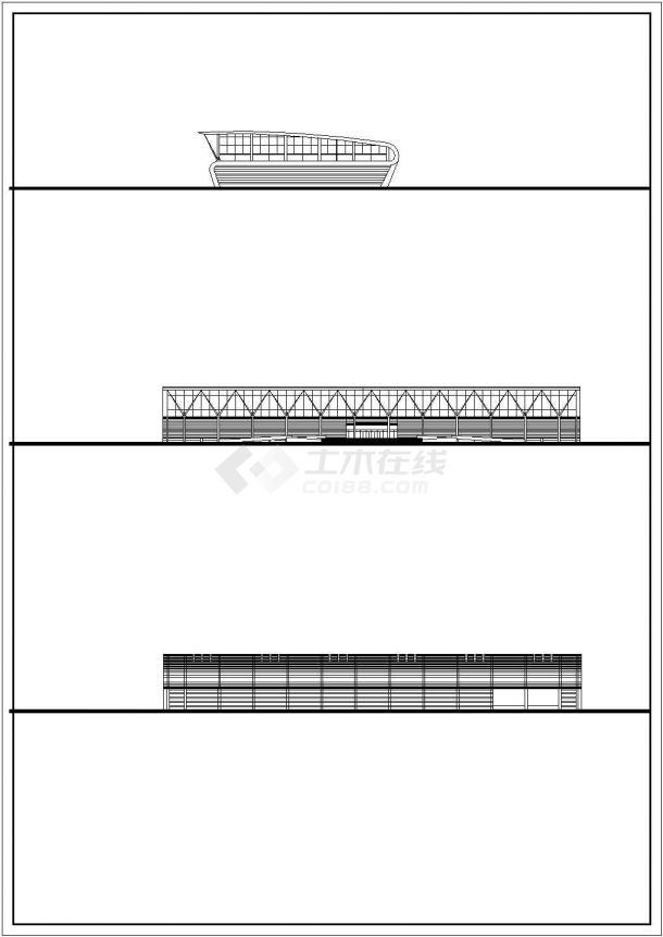 南京宾馆建筑施工全套方案cad设计图纸-图一