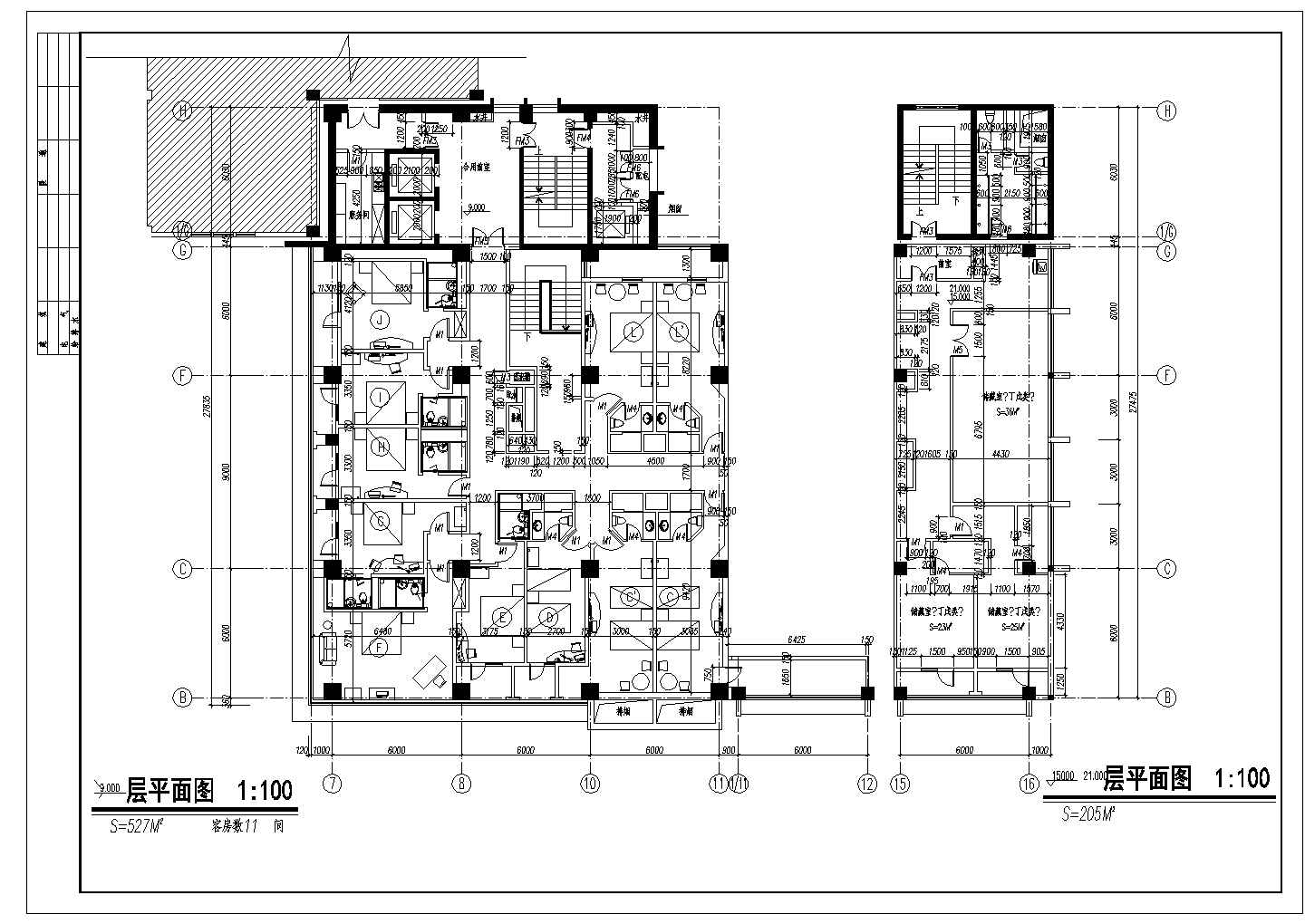 青岛火车站建筑施工CAD设计图纸