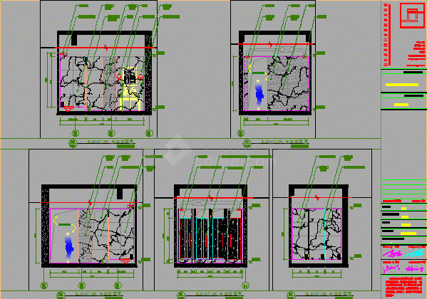 某地产四期售楼中心装修设计CAD施工图(含实景图)-图二