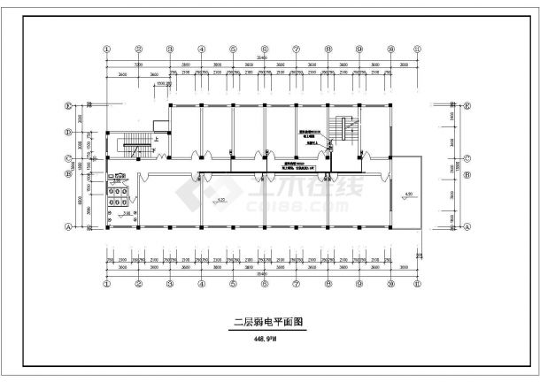 某综合楼电气设计方案及施工全套CAD图纸-图二