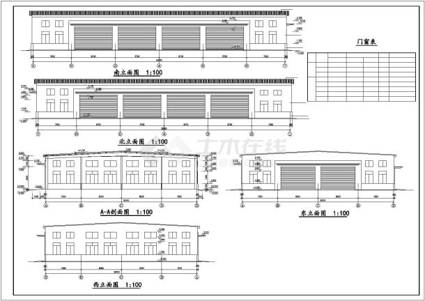 某城市30M跨厂房建筑结构图纸（节点详细）-图一