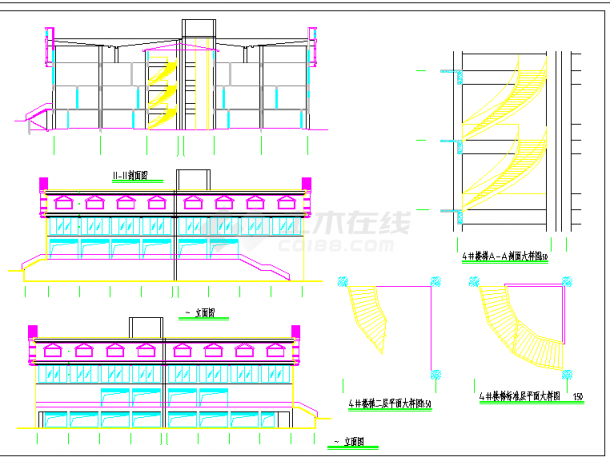 某地区商场建筑设计图（节点详细）-图二
