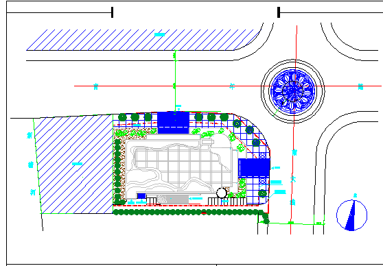 某地小型商厦超市建筑设计图（共2张）_图1