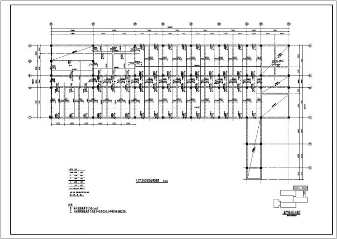 某地区四坡屋面框架结构住宅CAD图_图1