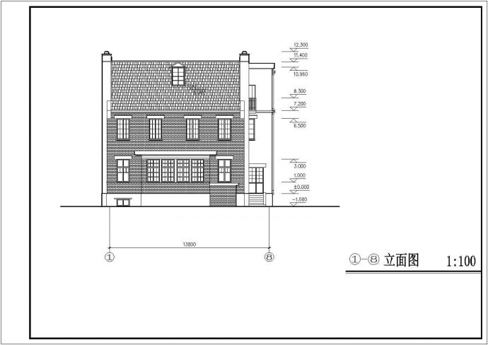 比较实用的小住宅建筑设计图纸（全套）_图1