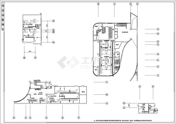 [辽宁]知名大型商业中心电气施工CAD图（大院设计）-图二