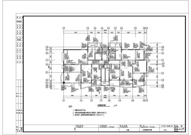 小高层建筑施工cad全套方案设计图-图一