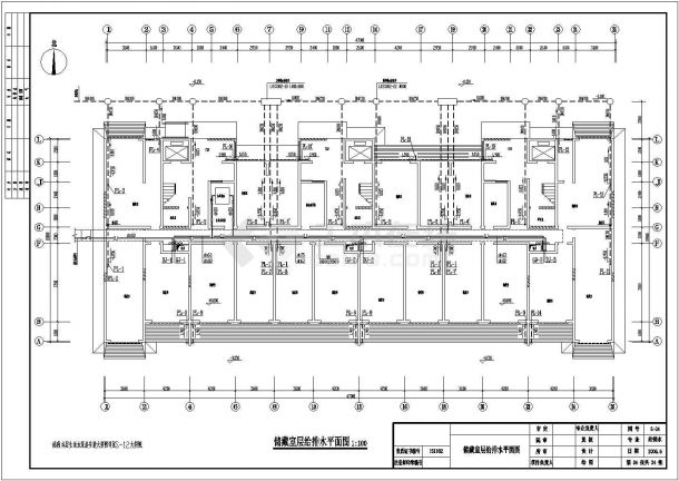 某十二层小高层剪力墙结构住宅给排水施工图-图一