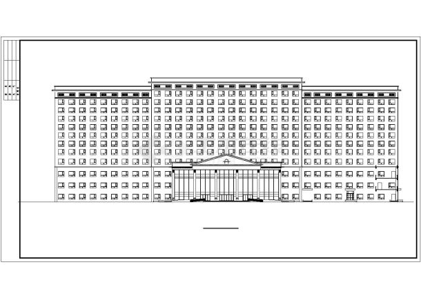 某地区大型五星酒店公共建筑施工设计图纸-图二