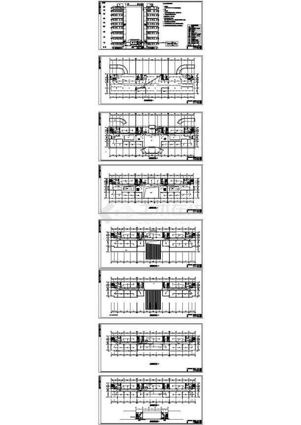 某行政中心水暖电全套施工图（含设计说明 机房设计 6个CAD）-图二