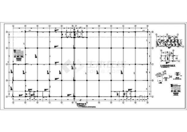 仓库全套建筑结构设计方案CAD图纸-图一
