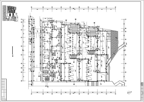 某地区博物馆建筑施工设计CAD图-图二