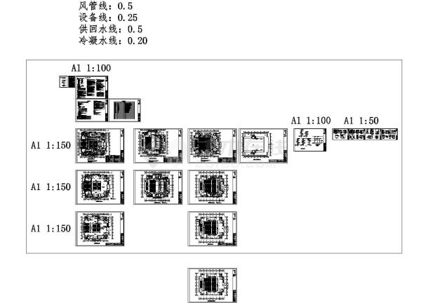 [江苏]高层综合体空调通风防排烟系统设计施工图（人防设计）-图一