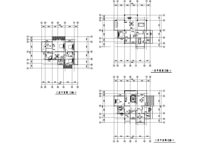 三层欧式别墅建筑设计图纸（含效果图）_图1