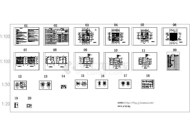 3层402.9平米独立小住宅别墅建筑设计图-图一