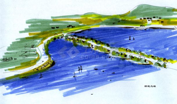 木兰山旅游区规划设计手绘图【9张JPG】-图二