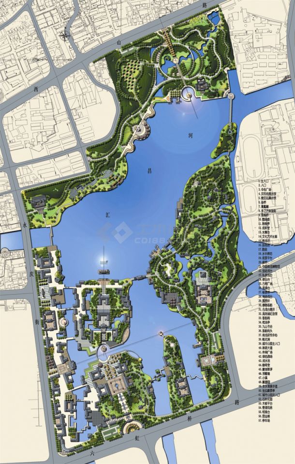 某水上公园设计方案文本效果图 【手绘，11张JPG】-图一