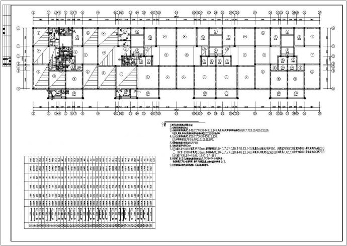 某五层砖混结构住宅楼结构施工图（带阁楼）_图1