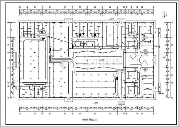 综合楼电气设计方案及施工全套CAD平面图-图一