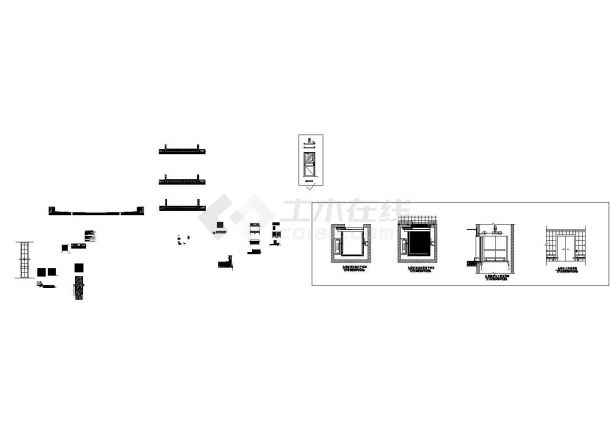 [山东]现代超市室内施工图，标注详细CAD图纸-图一