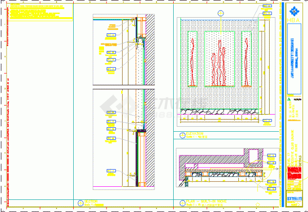 某大型商务酒店装修设计CAD施工图（含实景图） -图二