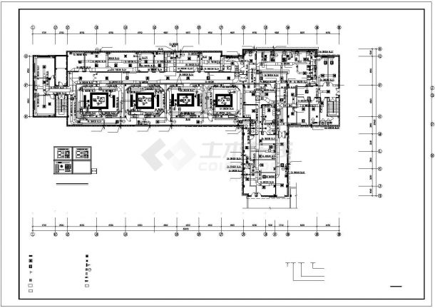 某市医科大学洁净空调全套cad施工图-图二