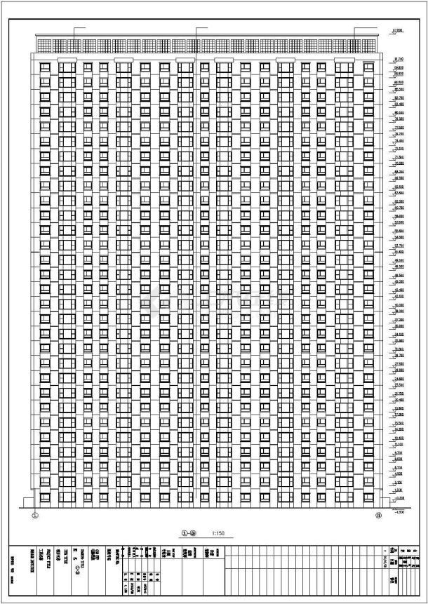 比较完整的高层住宅楼建筑施工图（标准详细）-图一