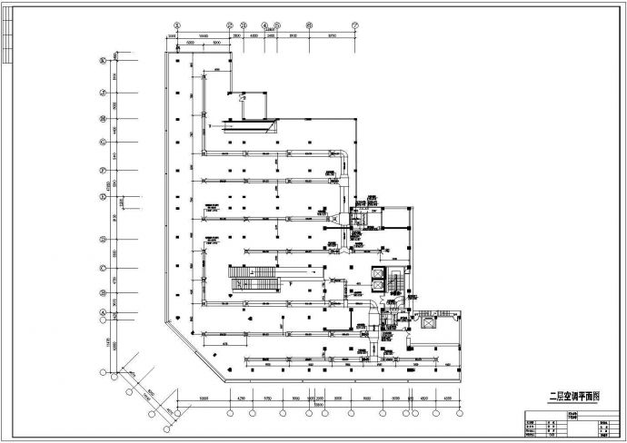 某市大型超市中央空调设计cad平面施工图_图1