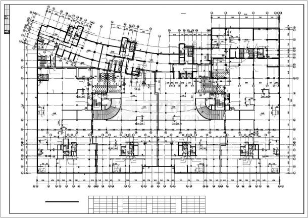 某地大型高层商用住宅综合楼建筑设计方案图-图一