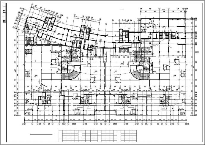 某地大型高层商用住宅综合楼建筑设计方案图_图1